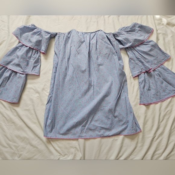 Ronita Dress in Blue Pink DotLovers and FriendsColor: Blue Pink - Picture 1 of 13